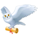 Mail, owl, bird, animal, fly, harry potter, hedwig icon